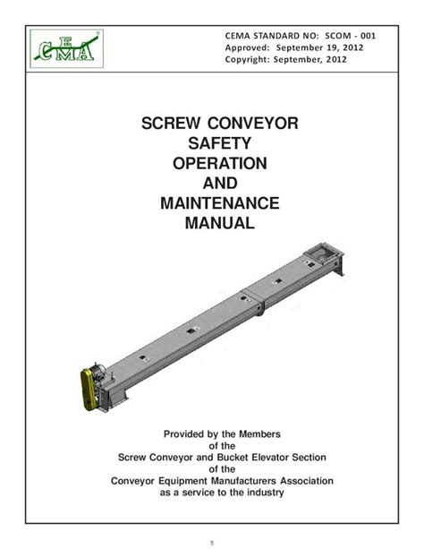 screw conveyor maintenance manual|screw conveyor installation instructions.